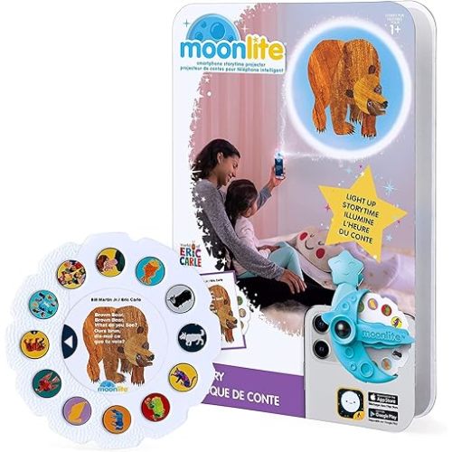 Moonlite Storytime - Eric Carle Brown Bear, Brown Bear - A Magical Way to Read Together - Projector Sold Separately - Single Disc Pack for Kids & Toddlers - Learning Gifts for Kids Ages 12 Months & Up