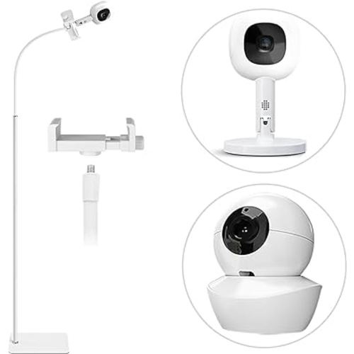 BFYTN Baby Monitor Floor Holder Stand Mount & Clamp for Baby Monitor Camera with 1/4 Screw Hole,Compatible with Nanit Pro Smart Baby Monitor, Height Adjustable 67" Compatible with Babysense HDS2/V43