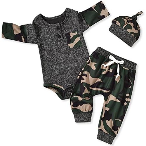 Aalizzwell Newborn Infant Baby Boys Fall Winter Outfit