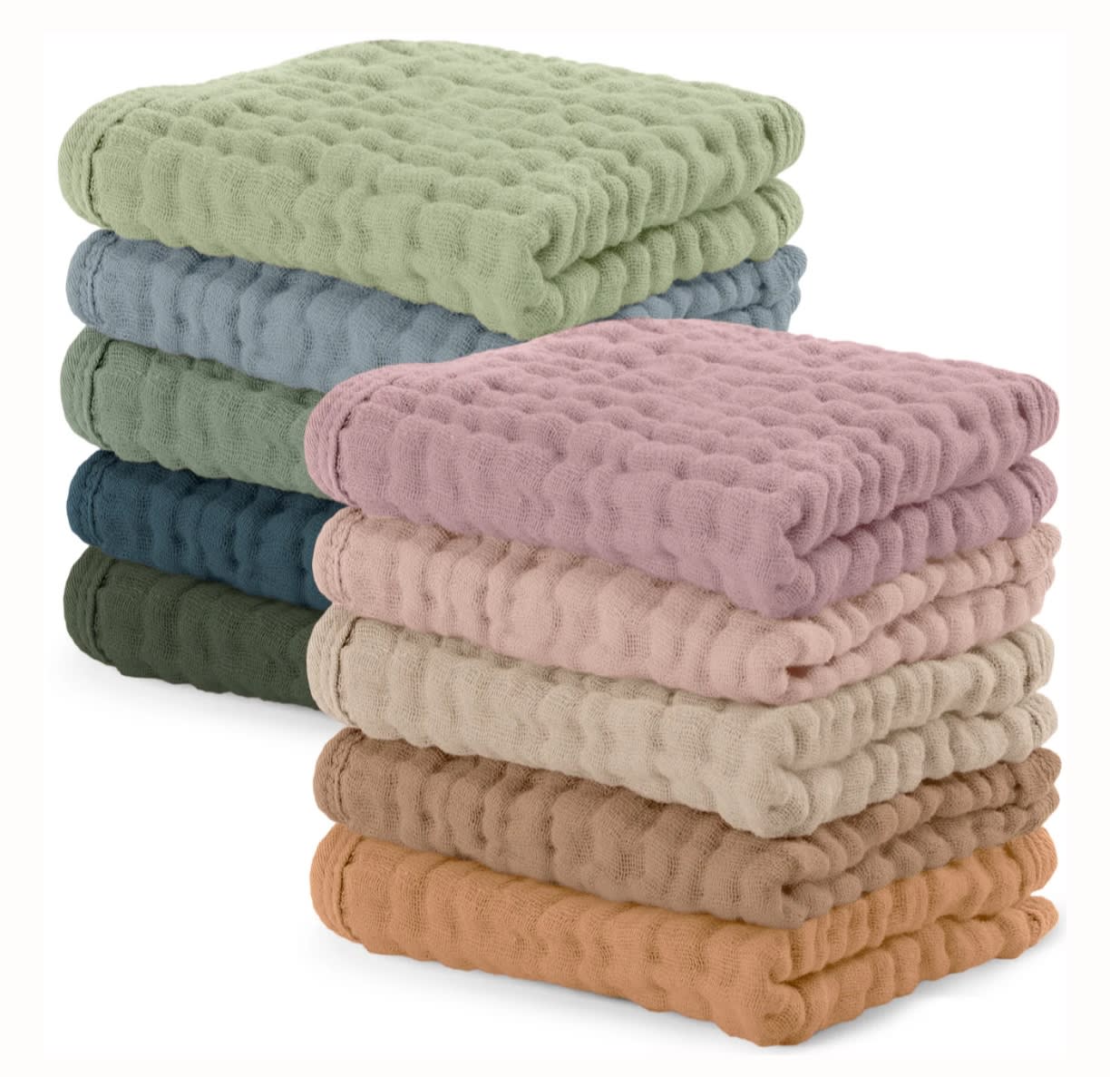 Muslin Washcloths in Multicolor – Comfy Cubs