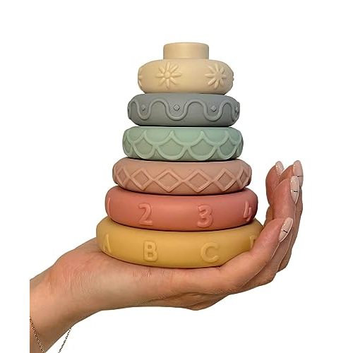 Mr. Pen Stacking Rings Toy - 6 pcs, Baby Stacking Rings