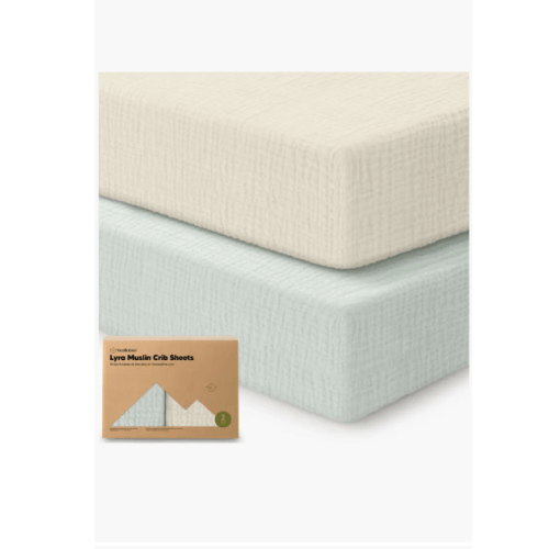 2-Pack Lyra Muslin Crib Sheets