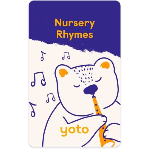 YOTO Nursery Rhymes – Kids Acoustic Musical Card for Use with Player & Mini All-in-1 Audio Device, Educational Screen-Free Listening with Fun Singalong Songs for Playtime, Parties & Travel