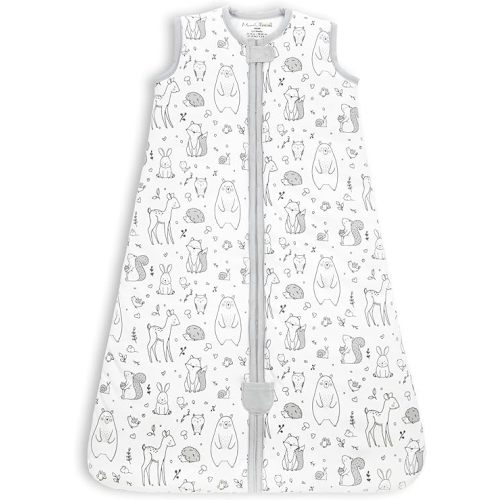 Mama Cheetah Baby Sleep Sack 2.5 TOG, Winter Baby Sleeping Bag with 2-Way Zipper, Organic Cotton Swaddle Transition Wearable Blanket for Boy Girl Infant Toddler, 6-12 Months, 1-Pack