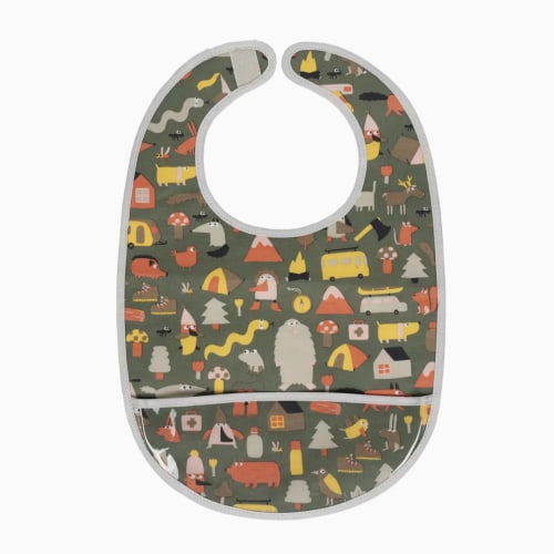 Coated Cotton Bib -adventure green