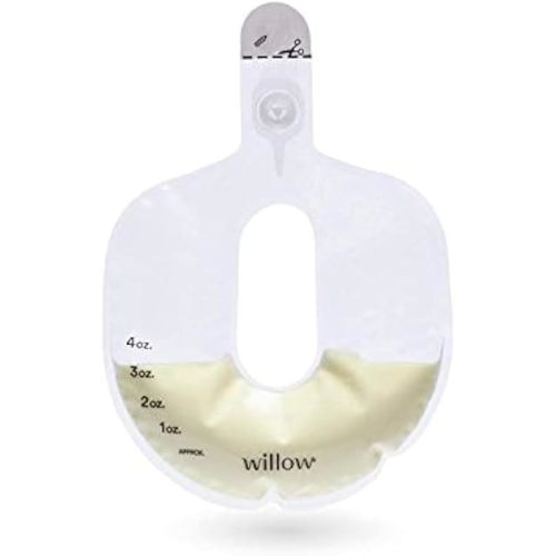 Willow Pump Spill-Proof Breast Milk Bags - 96 Ct - Holds 4 oz. Per Self-Sealing Storage Bag - Compatible with Willow 360 or Willow 3.0 Wearable Hands Free Breast Pump