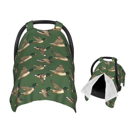 Mallard Ducks Flying Baby Car Seat Canopy Nursing Cover for Newborn Car Seat Breastfeeding Covers Blanket Newborn Shower Gift