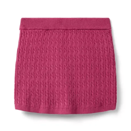 Girl Mauve Rose Cable Knit Sweater Skirt by Janie and Jack