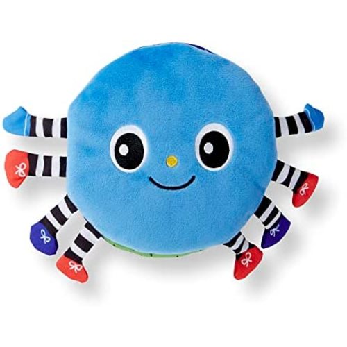 Melissa & Doug K's Kids Itsy-Bitsy Spider 8-Page Soft Activity Book for Babies and Toddlers - Cloth Baby Book And Sensory Toy With Textures To Grasp And Pages To Play Peekaboo, Ages 1 Month+