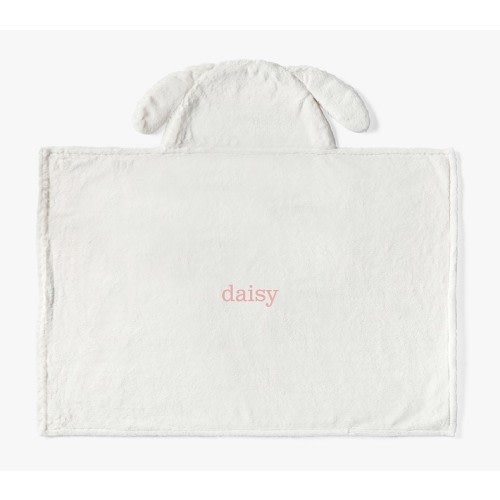 Faux Fur Bunny Baby Hooded Towel