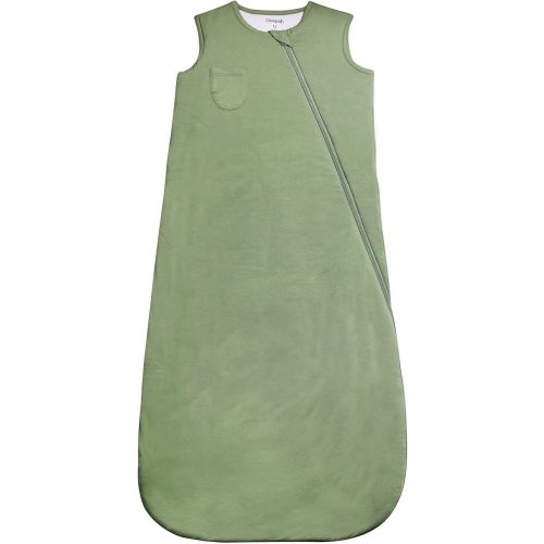 Sleepah Unisex Rayon Made from Bamboo Baby Sleep Sack 4.0 TOG, 2-Way Zipper Wearable Blanket Baby Green S 0-6M