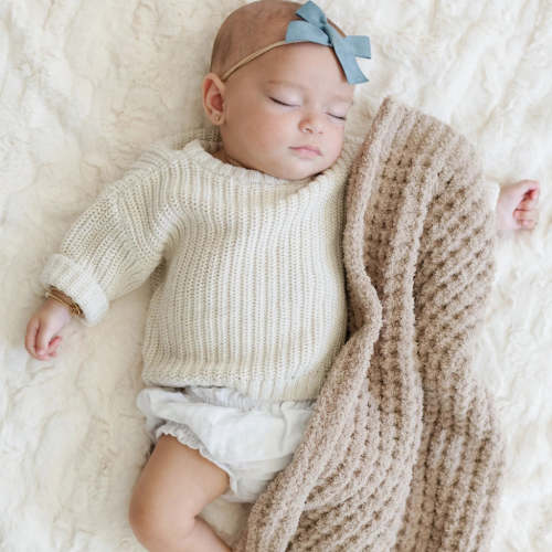 Saranoni Waffle Knit Receiving Blanket (30"x40")