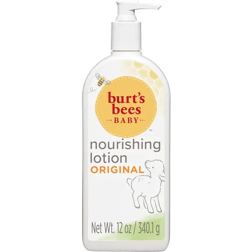 Burt's Bees Baby Nourishing Lotion with Sunflower Seed Oil, Original Scent, Pediatrician Tested, 99.0% Natural Origin, 12 Ounces