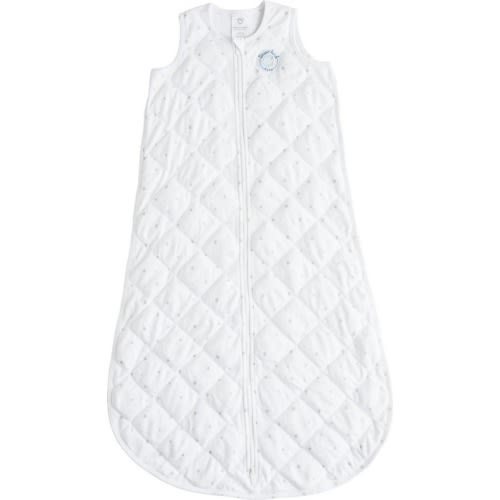 DREAMLAND BABY Dream Weighted Wearable Blanket, 0-6 M, White With Gray Stars