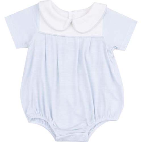 Classic Box Pleat Bubble, Stripe Classic Blue - Angel Dear | Maisonette