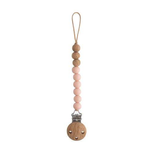 Silicone Pacifier Clip - Eva (Blush)