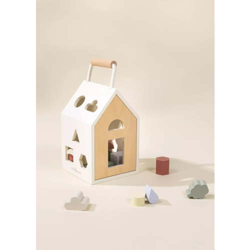 Wooden Shapes Sorting House