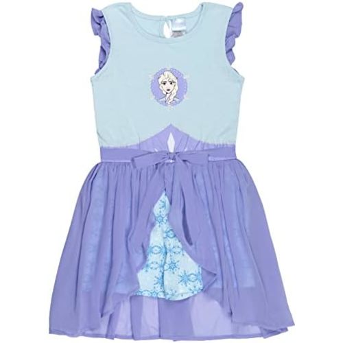 Disney Princess Girls Romper With Skirt Overlay Toddler to Big Kid