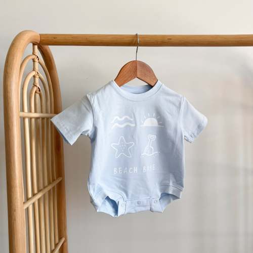 Ocean 'Beach Babe' Slouch Romper 6-12
