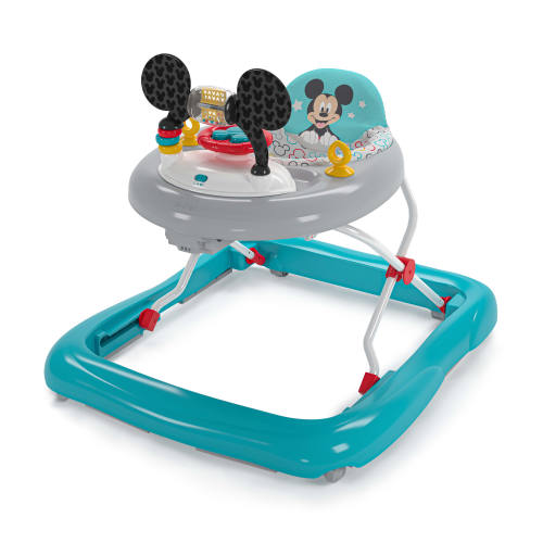 Bright Starts Disney Baby Mickey Mouse 2-in-1 Activity Walker with Music Lights