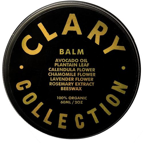 CLARY COLLECTION Multipurpose Avocado Balm for Men Women & Children, Certified Non-Toxic, Natural & Organic, Plant-Based Formula, Hydrates and Softens Dry & Stressed Skin, All Ages & Skin Types, 2oz
