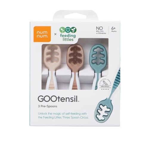 NumNum GOOtensil Pre-Spoons x Feeding Littles | Baby Spoon Set