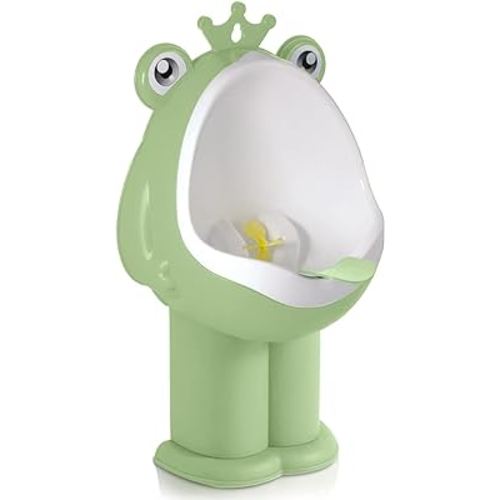 Potty Training Urinal Boy Urinal Kids Toddler Pee Trainer Bathroom Funny Baby Training Potties(Green)