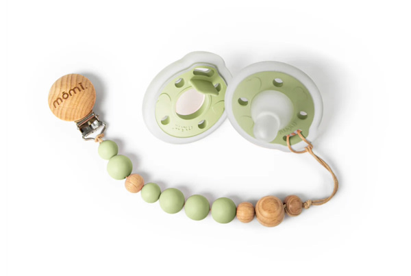 mōmi babypace pacifier gift set - pistachio