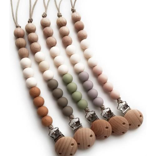 Neutral Pacifier Clip / Soother Chain
,
Style #1