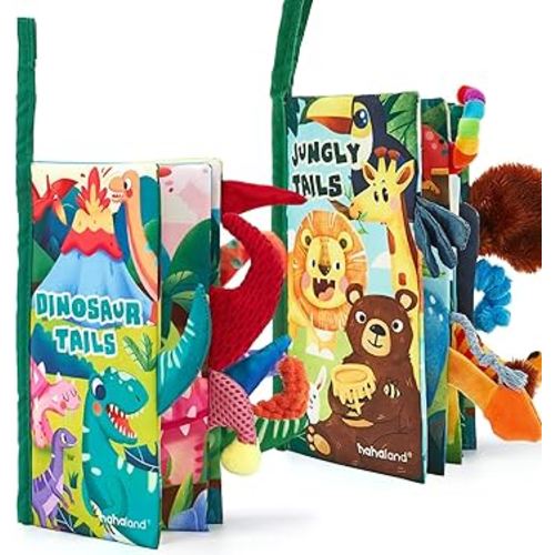 hahaland Baby Books 0-6 Months,Infant Tummy Time Toys High Contrast Sensory Baby Toys 6 to 12 Months Touch Feel Book Gift Christmas Stocking Stuffers for Boys Girls 0-3 Months Book Early Learning Toy