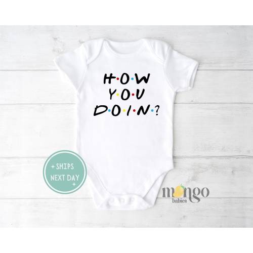 How You Doin Baby Onesies® Cute Baby Gift For Nephew Baby Girl Clothes Gift For Niece Cute Baby Clothes for Newborn Baby Gift Friends Shirt
