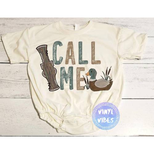 Boy Duck Hunting, Duck Call Bubble Romper