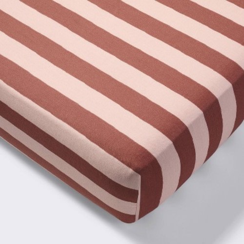 Cotton Fitted Crib Sheet - Warm Stripes - Cloud Island™