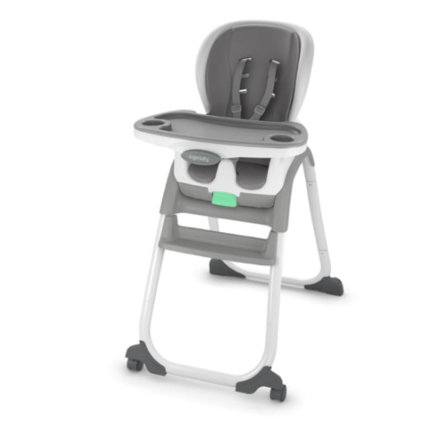Ingenuity Full Course SmartClean 6-in-1 High Chair – SmartClean EVA Foam, 5 Point Safety Harness, 2 Dishwasher Safe Trays – Slate