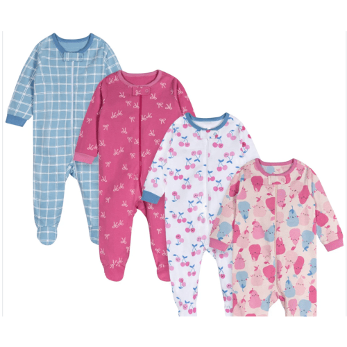 4-Pack Baby Girls Pear-Y Sweet Sleep 'N Plays