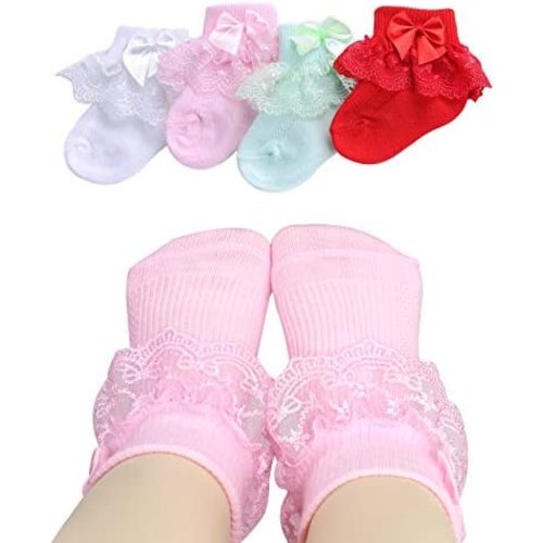 Little Baby Girl Princess Lace Ruffles Socks Set