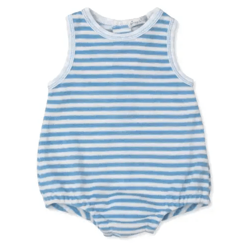 Cabana Terry Stripes Light Blue Bubble