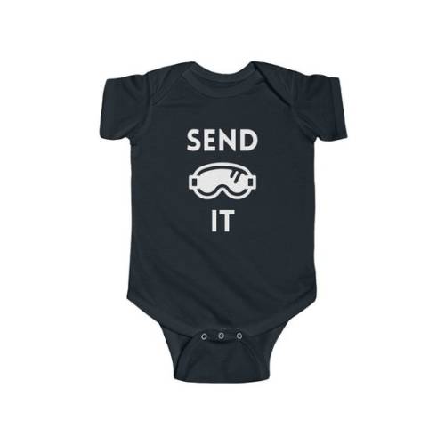 Baby Ski and Snowboard Gift Send It Baby Body Suit - Etsy