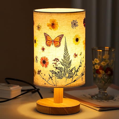 WSYEAR Flower Table Lamp Bedside Lamps 3 Colors