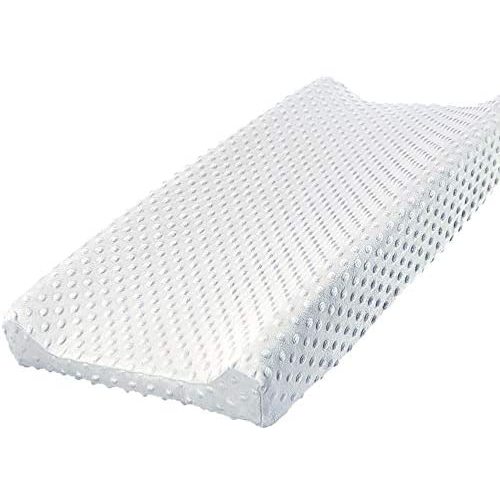 Owlowla Changing Pad Cover, Soft Minky Dots Changing Table Sheets for Baby Boy and Girl(White)