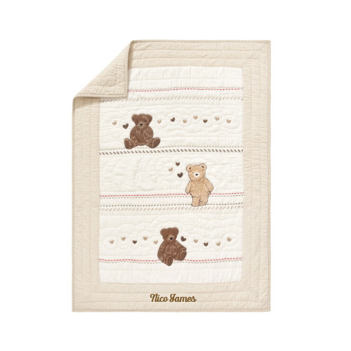 Teddy Bear Baby Quilt | Pottery Barn Kids