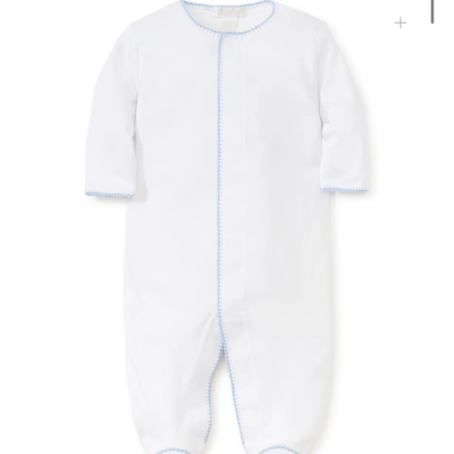 White/Blue New Premier Basics Footie