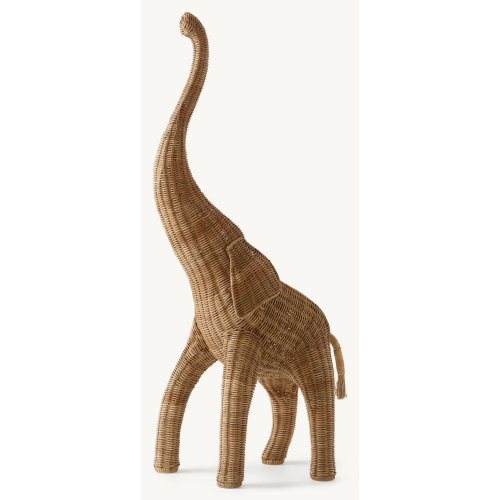 Handwoven Rattan Animal Sculpture - Elephant | RH Baby & Child