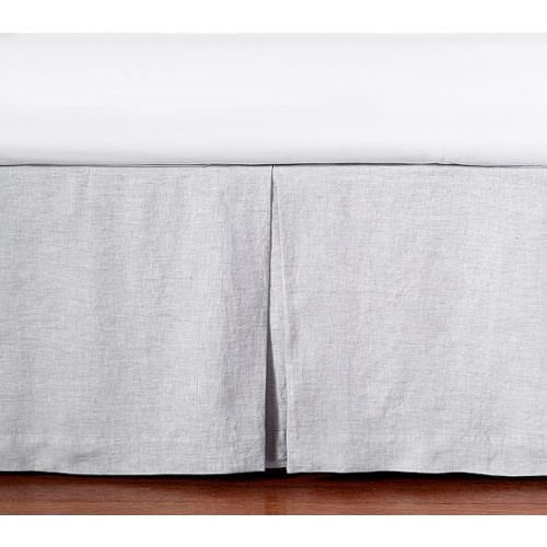 Belgian Flax Linen Crib Skirt | Pottery Barn Kids