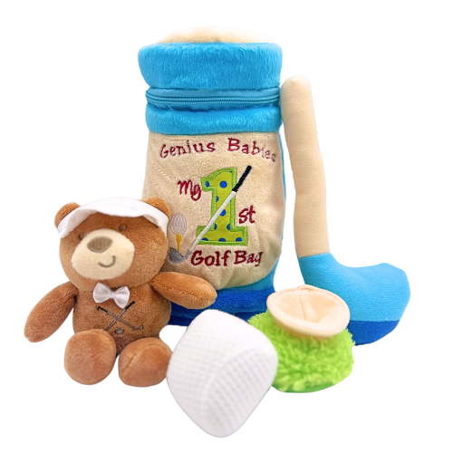 Genius Babies My First Baby Golf Bag Plush Toy with Accessories (9")