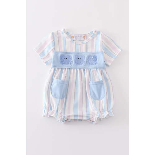 Crab French Knot Stripe Girl Bubble – Essential Southern Charm