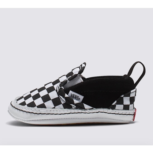 Infant Slip-On V Checkerboard Crib Shoe