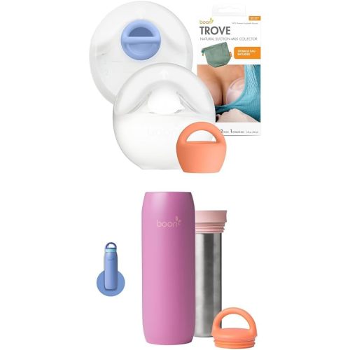 Boon Trove and Frosh Lactation Bundle - Breastfeeding Travel Essentials Includes Trove Silicone Manual Breast Pump and Frosh Portable Stainless Steel Breastmilk Chiller - Keeps Milk Cold for 17 Hours*