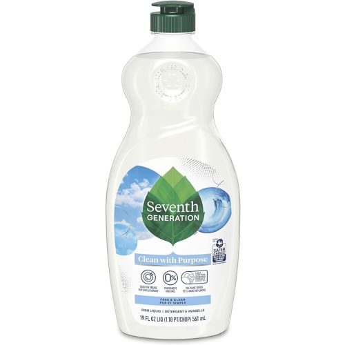 Seventh Generation Dish Liquid Soap Free & Clear liquid soap Dishwashing Soap Dish Soap for sensitive skin 19 oz