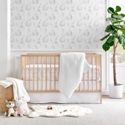 Mills Waffle Pink 4pc Baby Crib Bedding Set - Levtex Baby